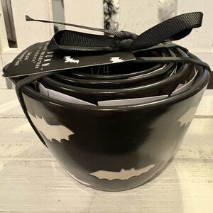 Rae Dunn Black Measuring Cups with White Bat Design